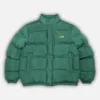 CORTEIZ RTW OG BOLO PUFFER JACKET – GREEN WITH YELLOW LOGO