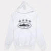 Corteiz 4Starz Alcatraz White Hoodie