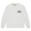 Corteiz 5 Starz Alcatraz Waffle Longsleeve Sweatshirt in White