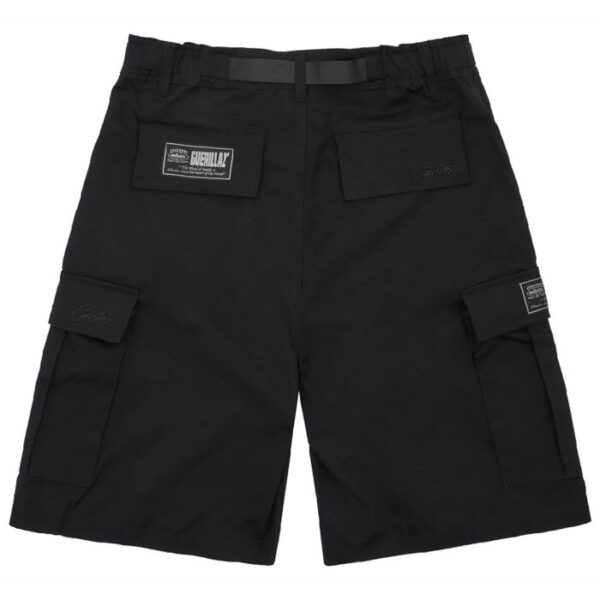 Corteiz Alcatraz Cargo Shorts in Triple Black