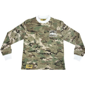 Corteiz Alcatraz Insignia Waffle Longsleeve Shirt in Digi Camo