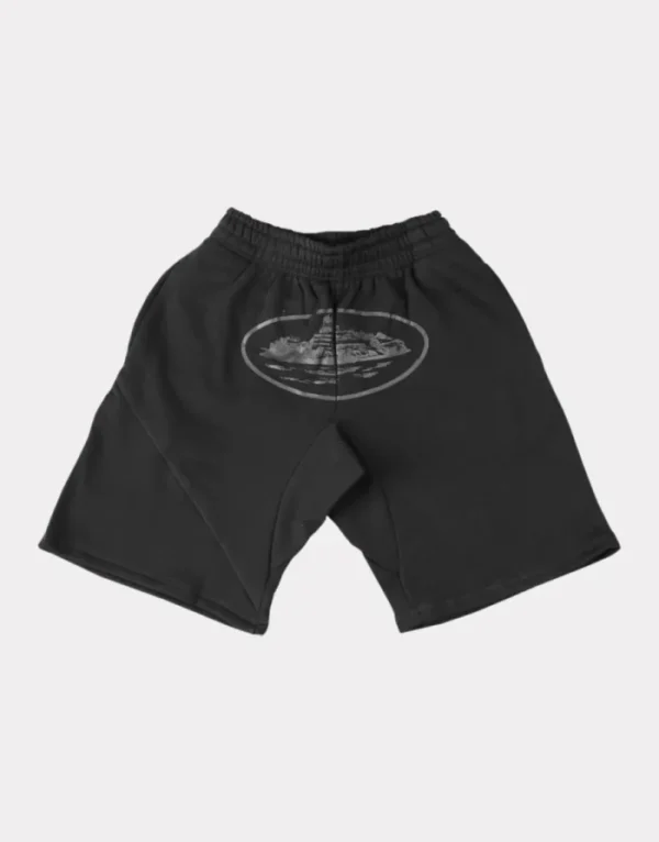 Corteiz Alcatraz Shorts Triple Black