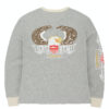 Corteiz Dipset Eagle Waffle Longsleeve Sweatshirt in Grey