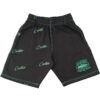 Corteiz Division Shorts in Green With Black