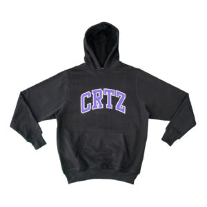 Corteiz Dropout Tracksuit – Black with Purple logo