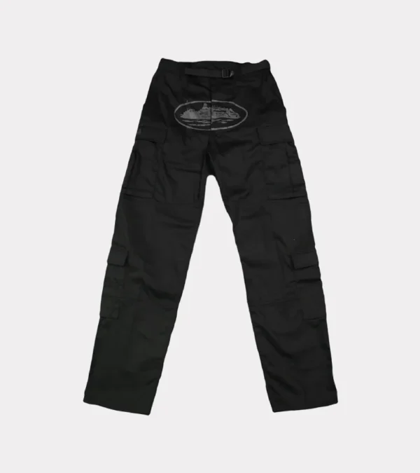 Corteiz Guerillaz Cargos Triple Black