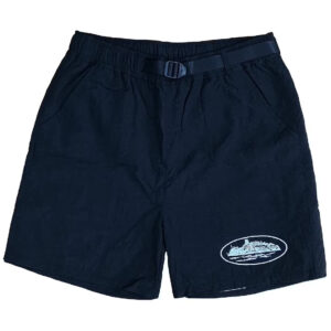 Corteiz Nylon Litework Shorts in Blue