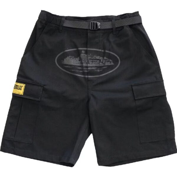 Corteiz OG Cargo Shorts Black