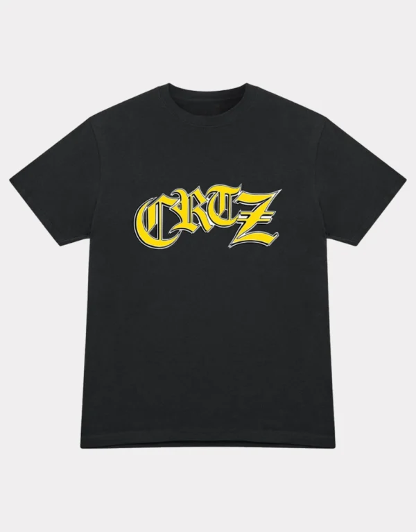 Corteiz Old English T-Shirt Black