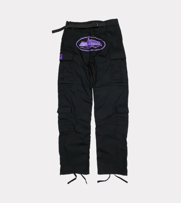 Corteiz Purp Guerillaz Cargos Black