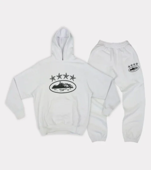 Corteiz Tracksuit White