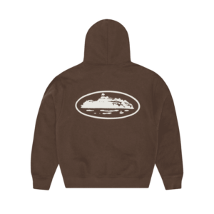 ISLAND PUFF PRINT ZIP HOODIE [BROWN]