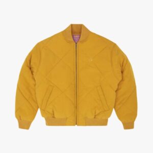 Olde English Quilted Bomber Jacket – Yellow